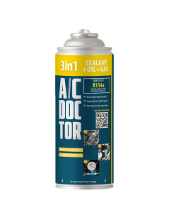 3-in-1 sealant + oil + R134A replacement refrigerant for cars from 1994 to 2016