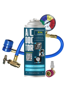 R134a gas kit, hose and HP/LP adapter for filling car air conditioning from 1994-2016