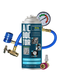 Kit de gas R134a, manguera y adaptador HP/LP para llenar el aire acondicionado del coche de 1994-2016