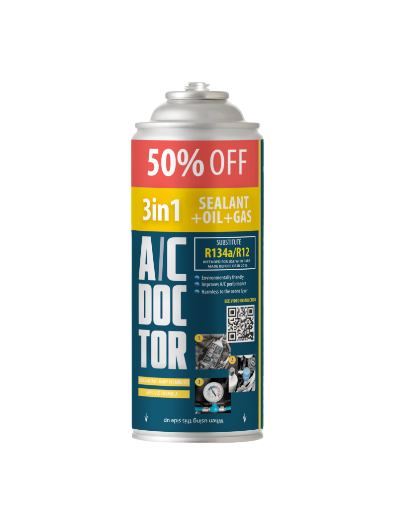 3-in-1 R134a XL gas for car...
