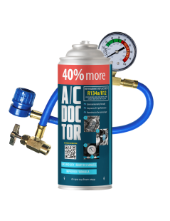 Kit gas R134a/R12 de aire acondicionado coche de 1995-2016 + Manguera con manómetro