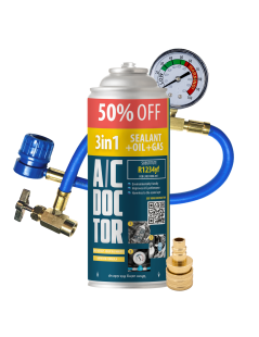 3in1 XL kit for filling up car air conditioning from 2017 onwards