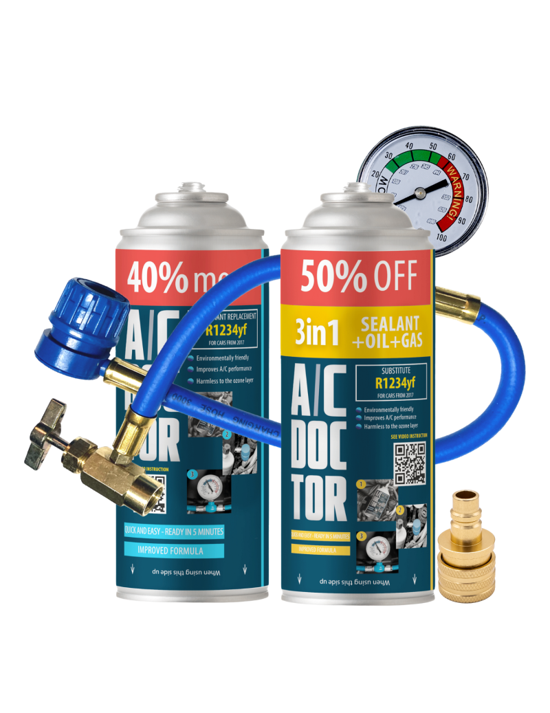 Air conditioning refill kit...